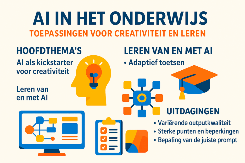 Uitgever Noordhoff bracht met AI in beeld hoe AI in het onderwijs kan passen als middel